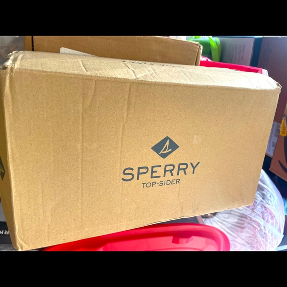 Mens leather Sperries Size 10 with original box - Picture 8 of 8